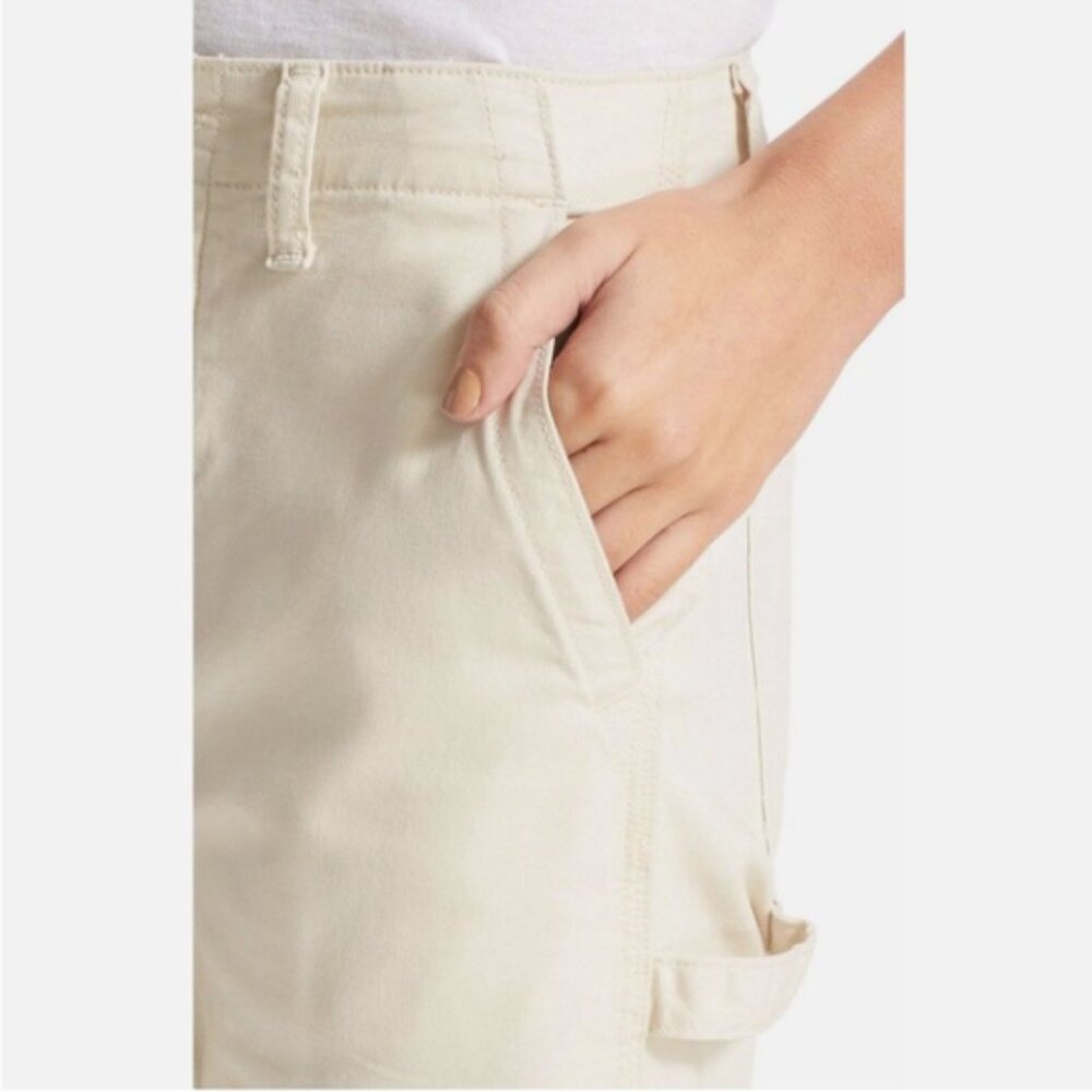 Vince Women's Ivory Cropped Utility Carpenter Pants Size 30 NWOT - Picture 4 of 15